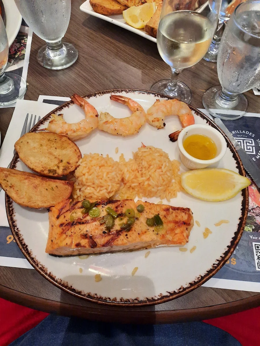 Grilled Salmon Filet & Grilled Shrimp