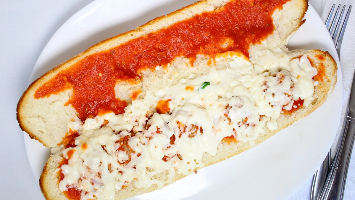 Meatball and Cheese Sandwich