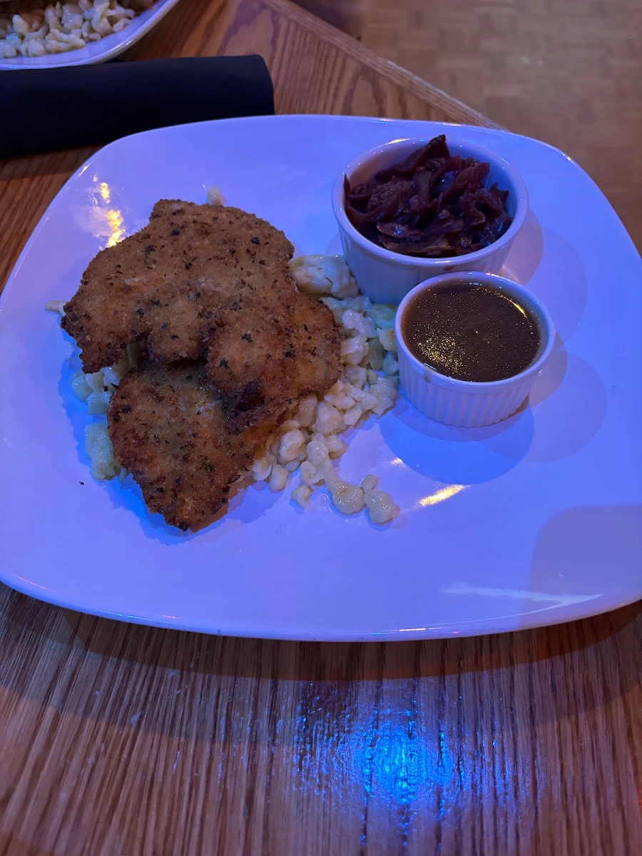 Chicken Schnitzel with Spätzle