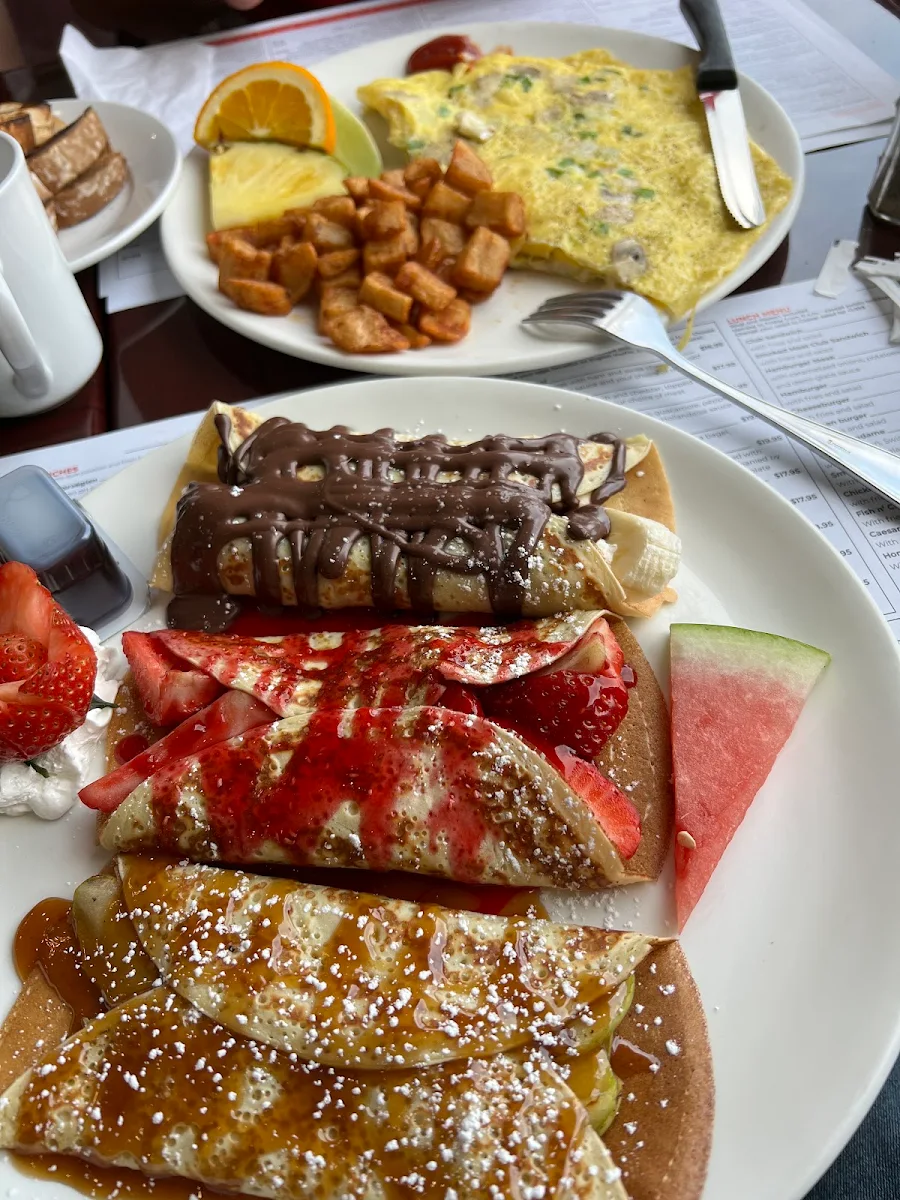 Crêpe Pain Doré Ou Gauffre Du Jour