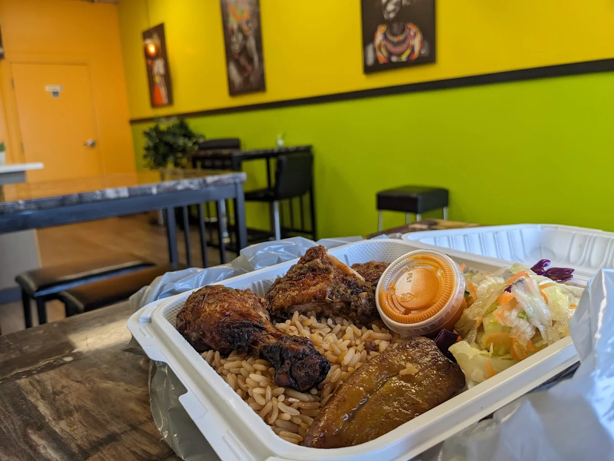 Portion of Jerk Chicken