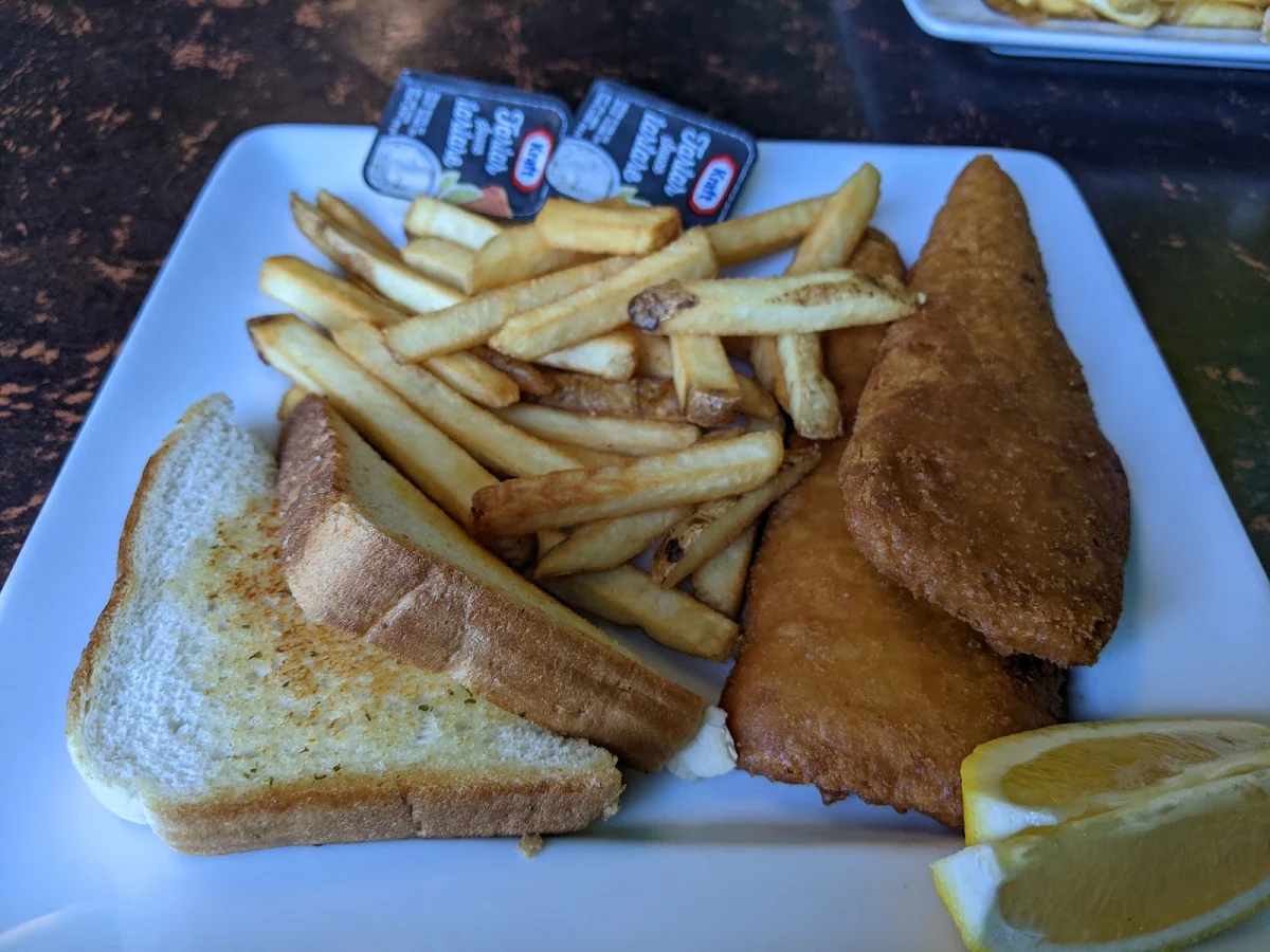 Fish and Chips and Garlic Bread