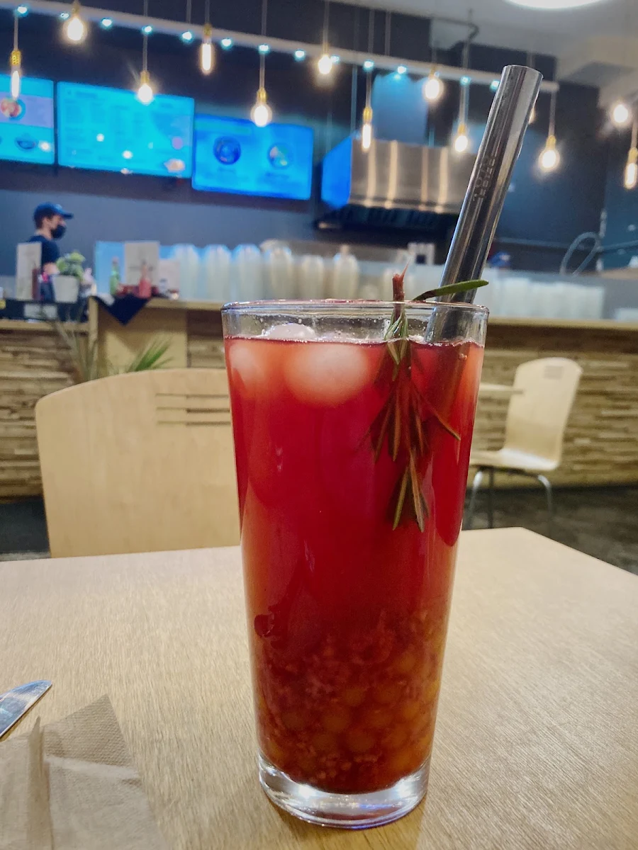 Bubble Tea Framboise Et Romarin