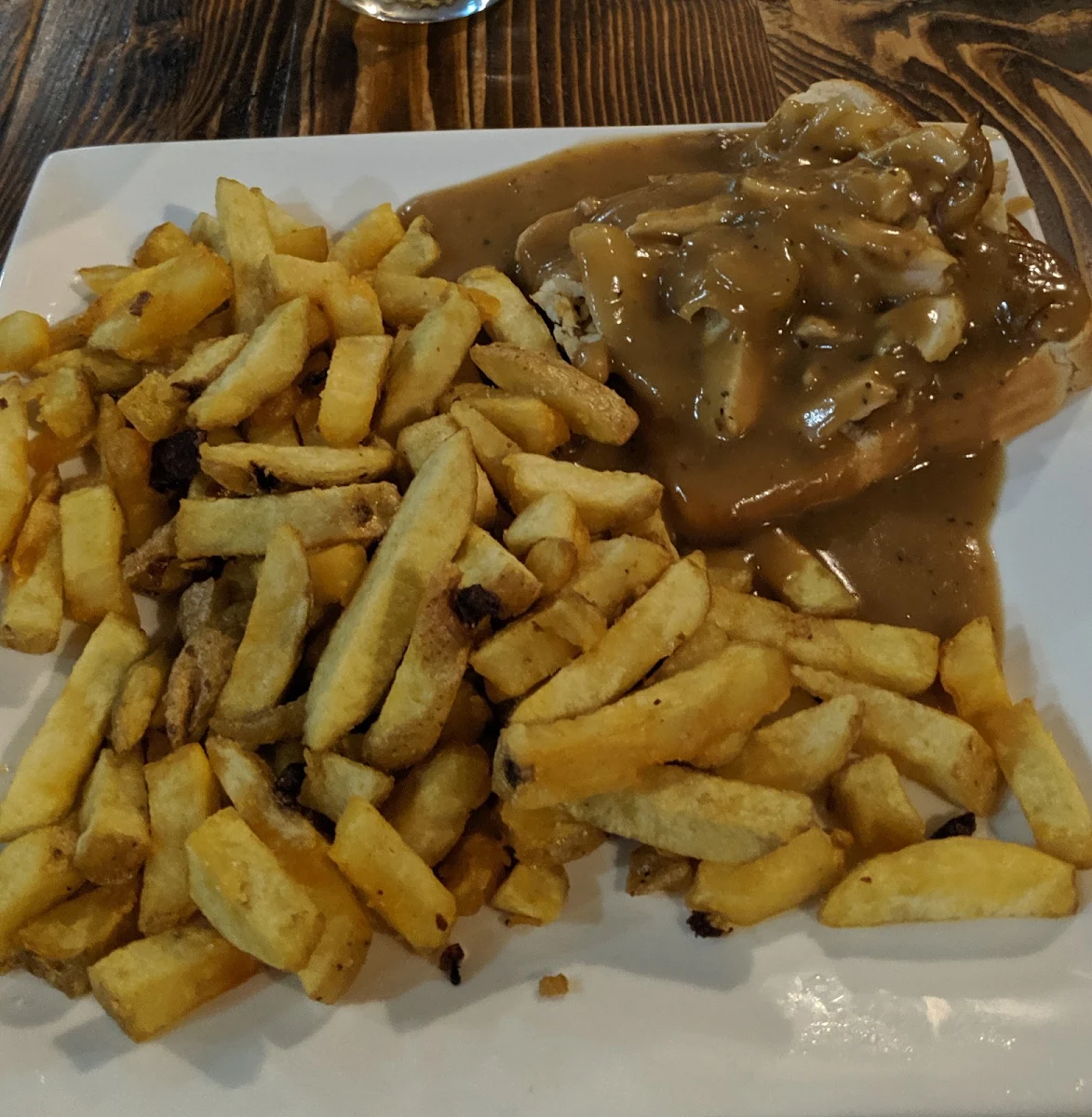 Hot Chicken Sandwich with Fries