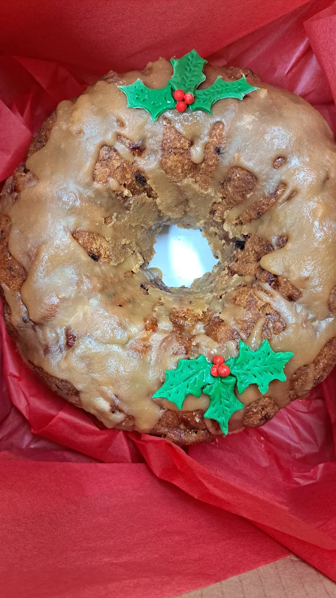 Gateau Pomme-caramel-noix