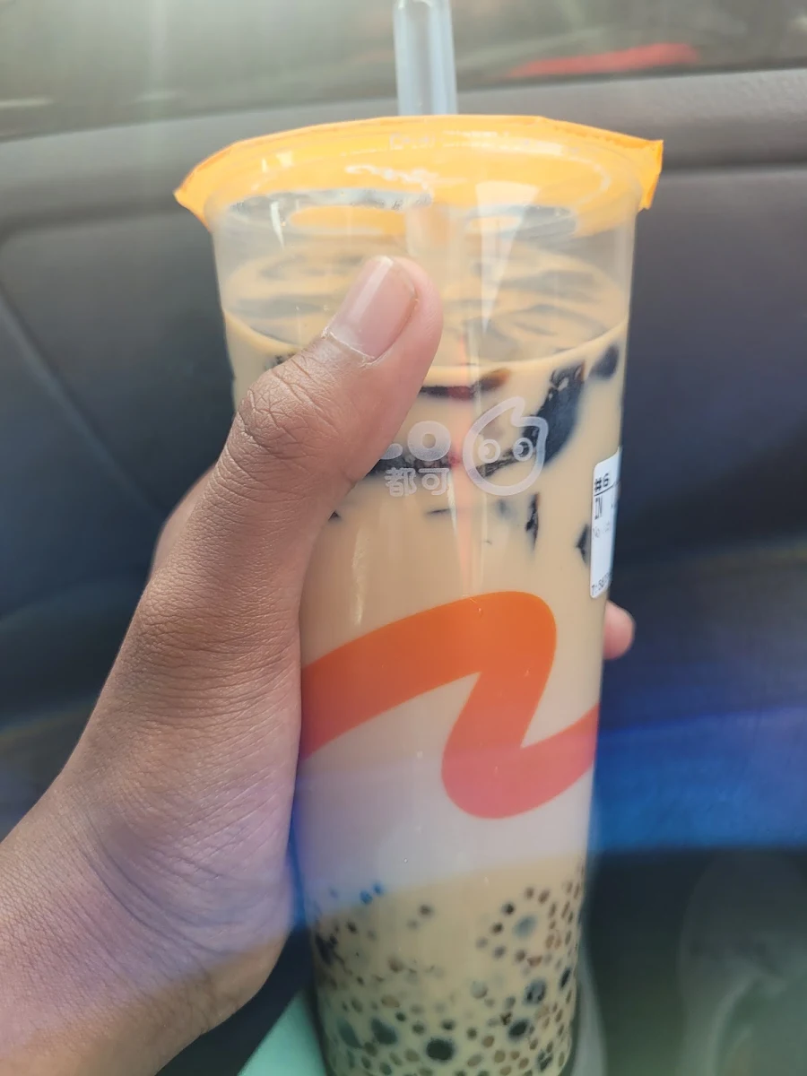 Pearl Milk Tea with Sago and Grass Jelly