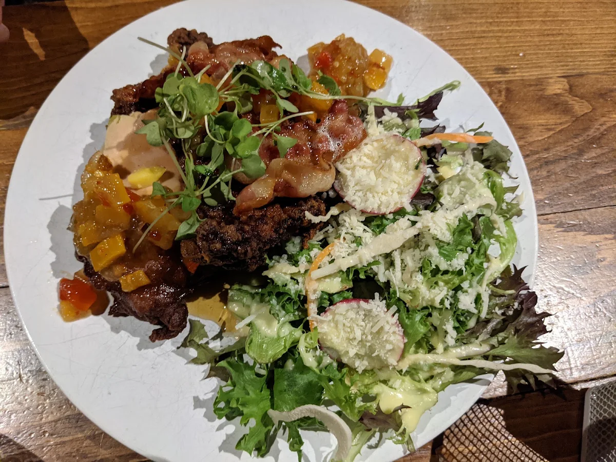 Fried Chicken with Apple Fritter