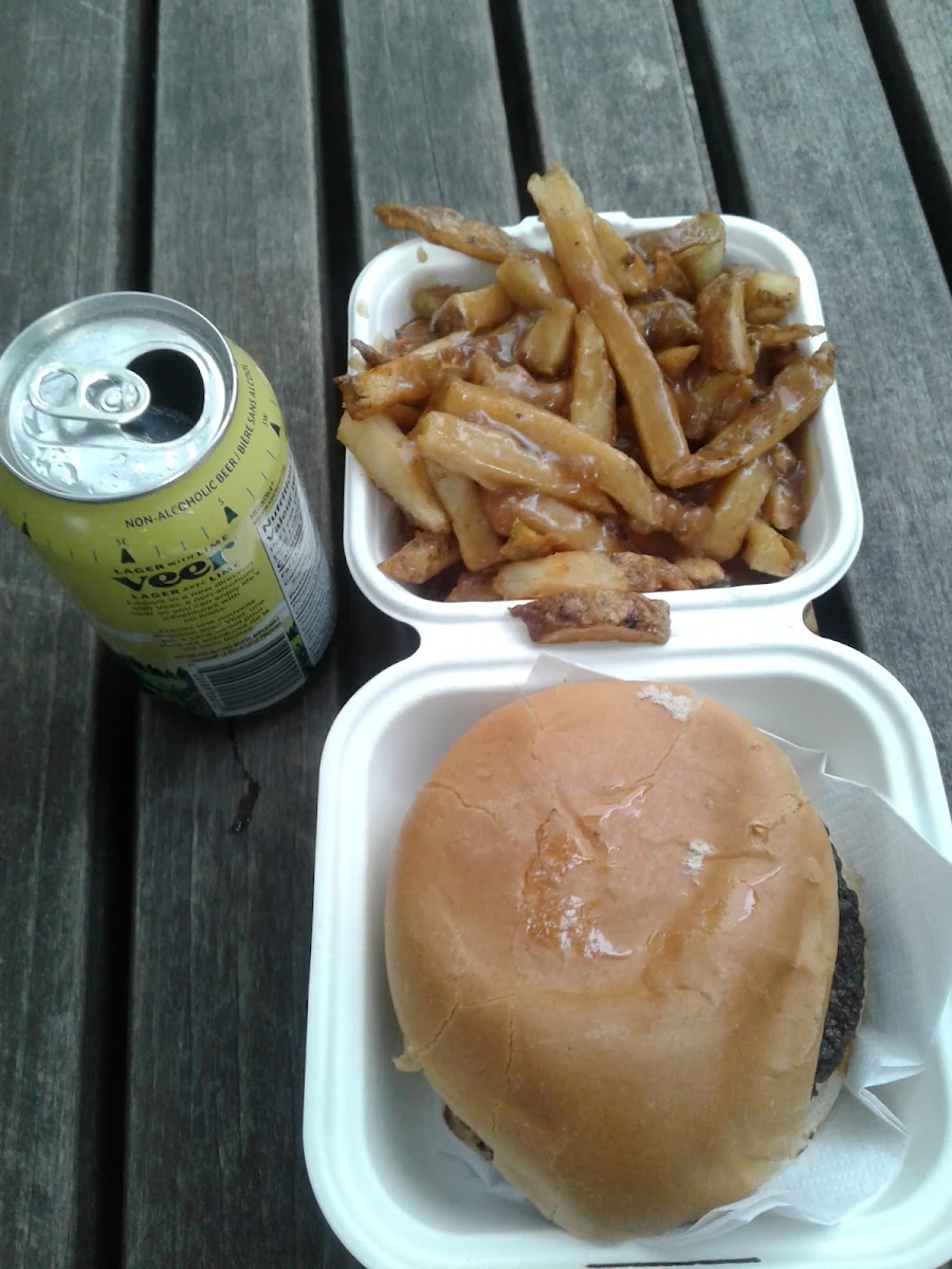 Burgers & French Fries with Gravy