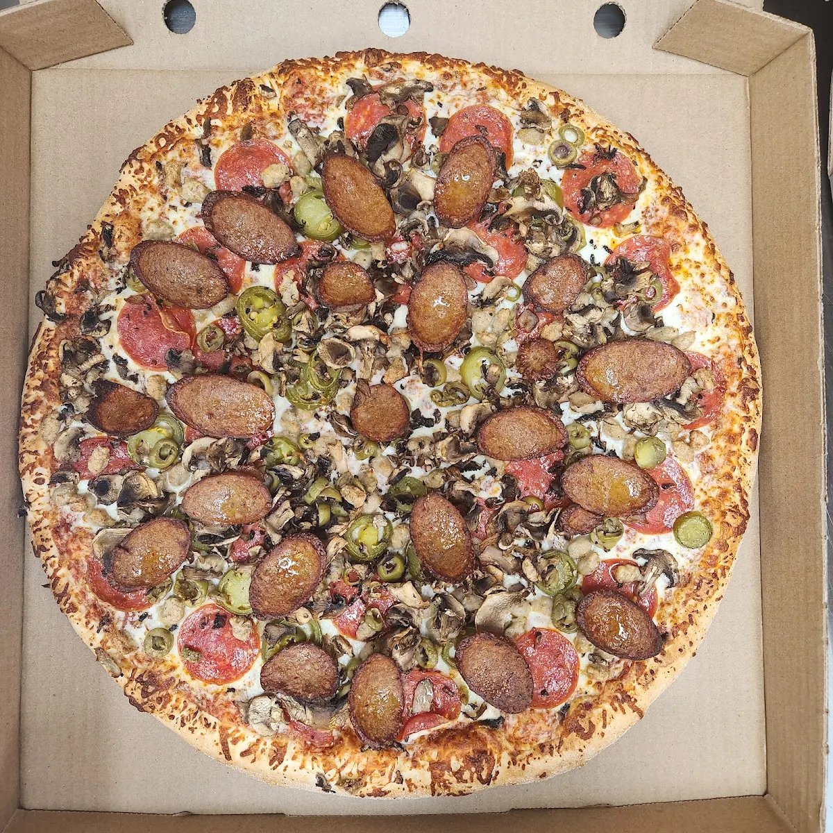 Hot Sausage Pizza