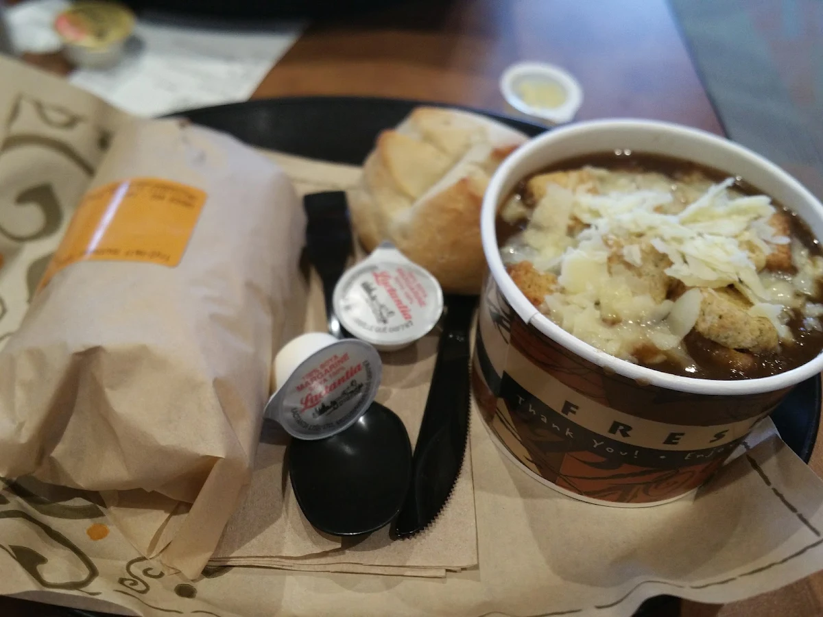 Chicken Pot Pie Soup and Sandwich Cubano
