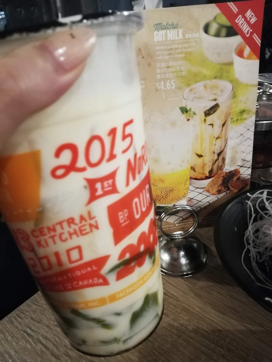 Matcha Jelly Milk Tea with Cream Cheese