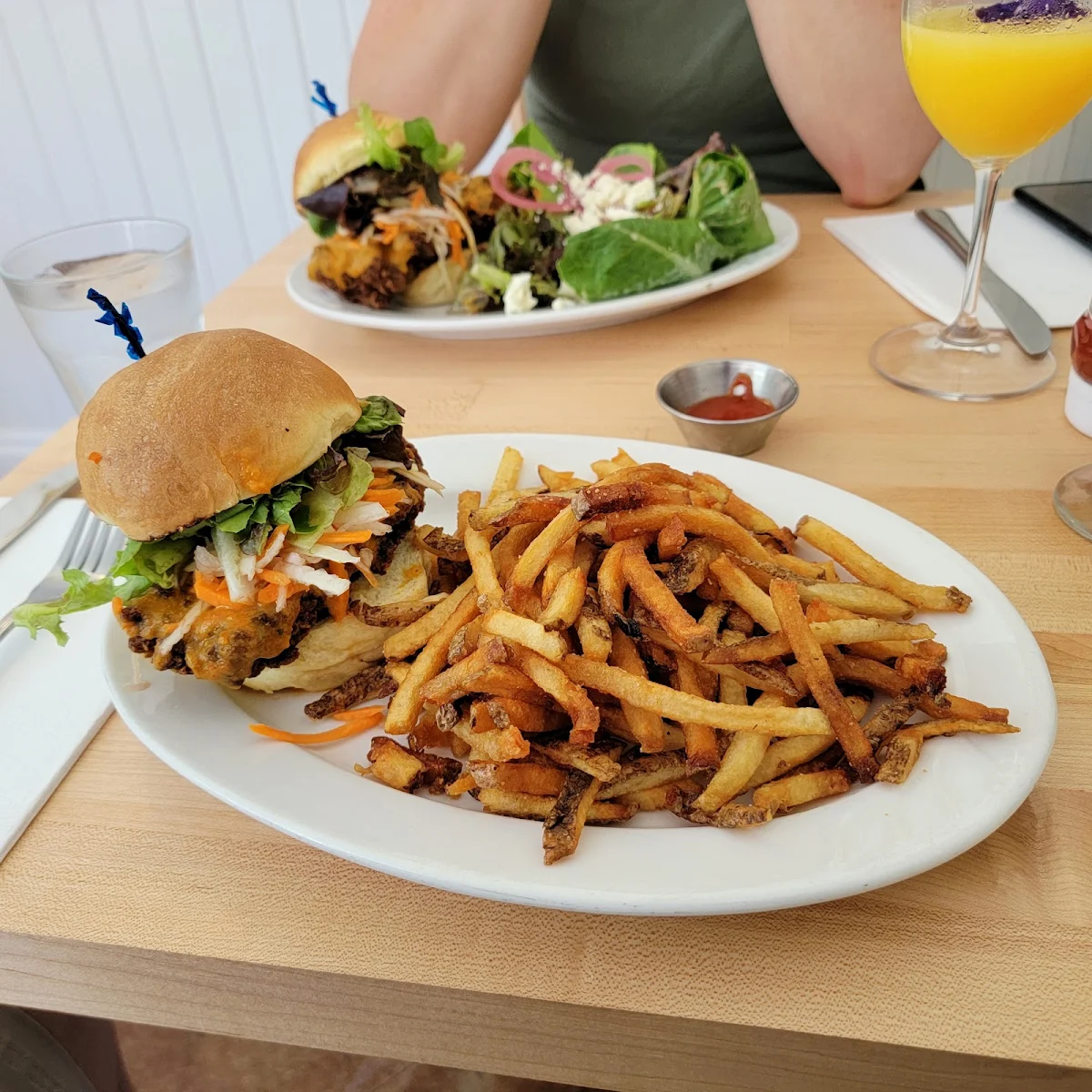 Fried Chicken Sandwich with Truffle Fries
