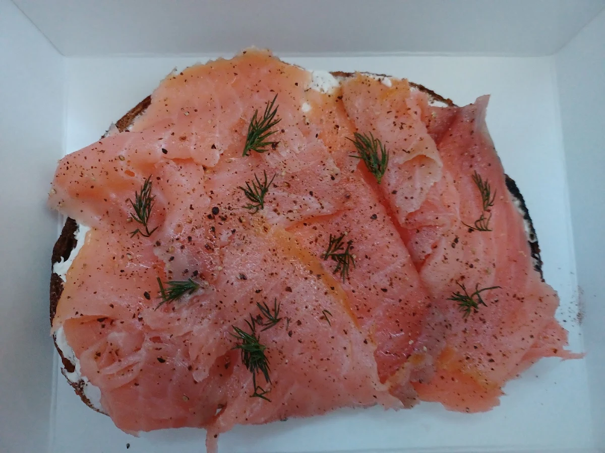 Salmon and Cream Cheese Toast