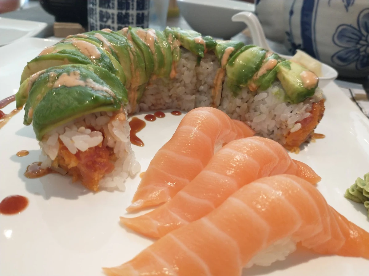 Salmon Sushi and Roll