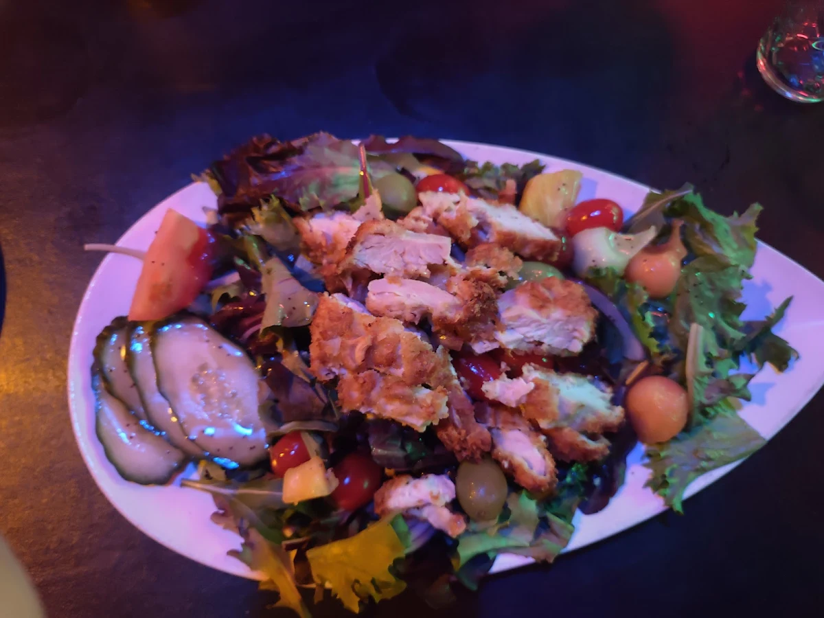Cashew Crusted Chicken Salad with Poppy Seed Dressing