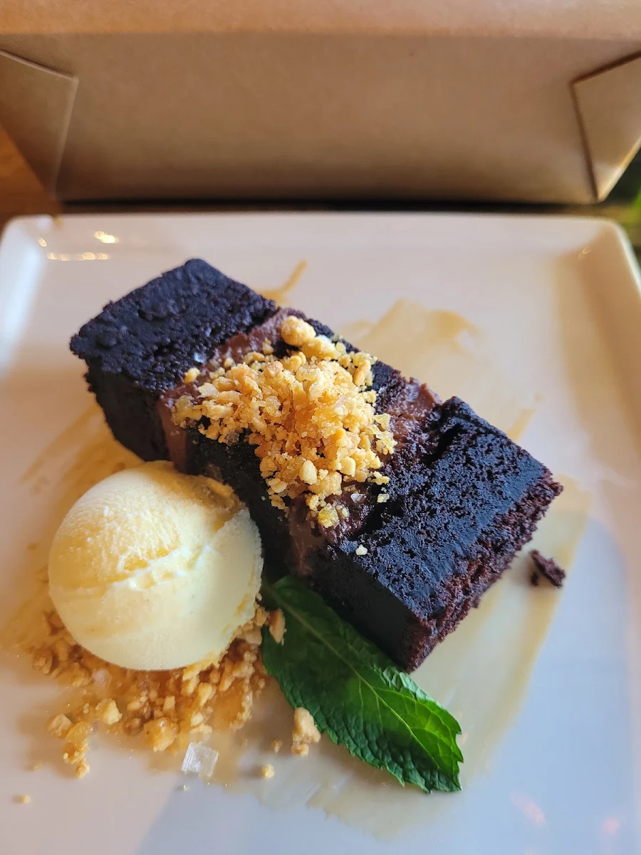 Warm Chocolate Brownie With