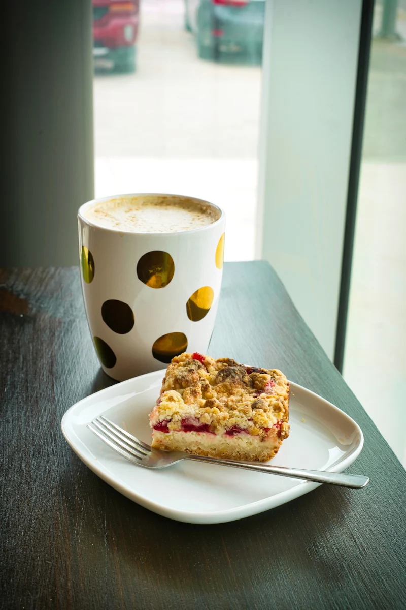 Large Coffee and Cherry Pie