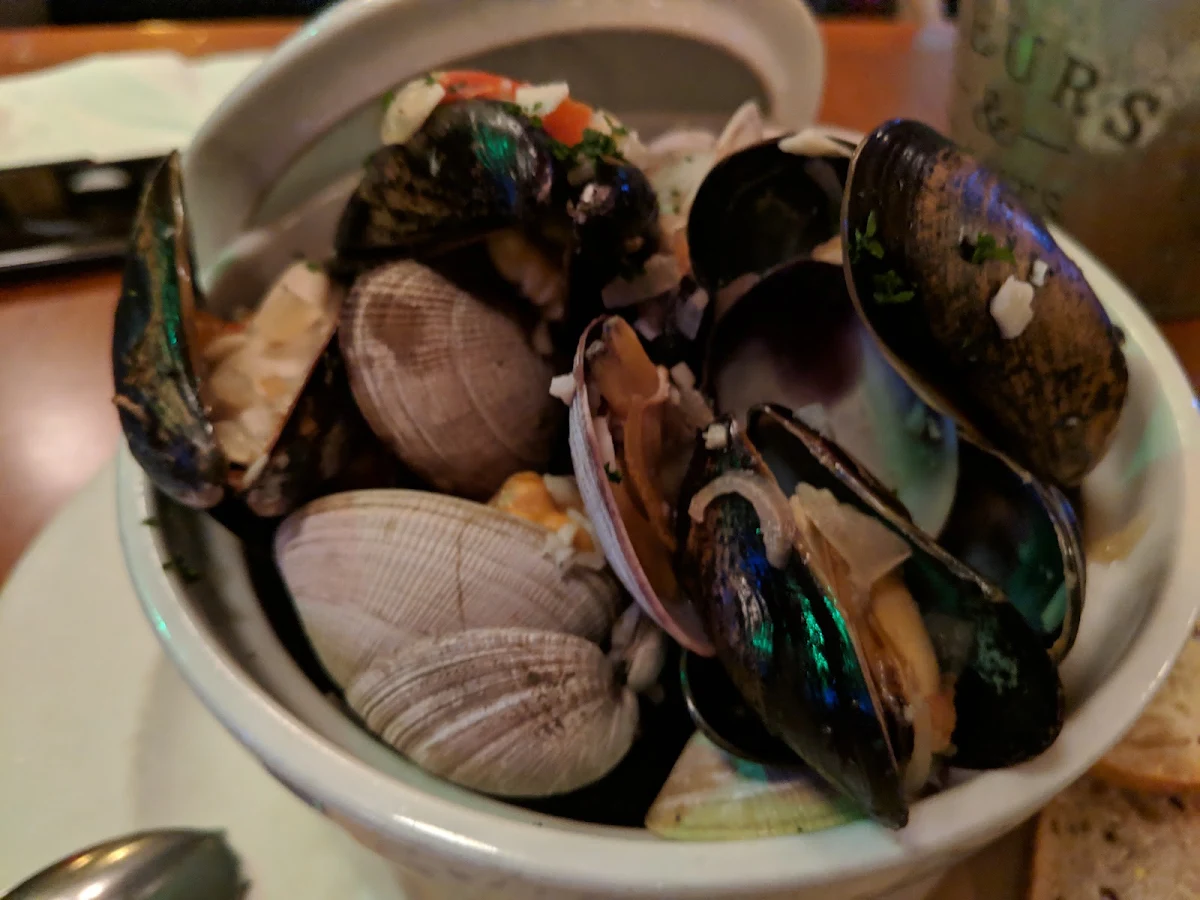 Steamed Mussels or Clams