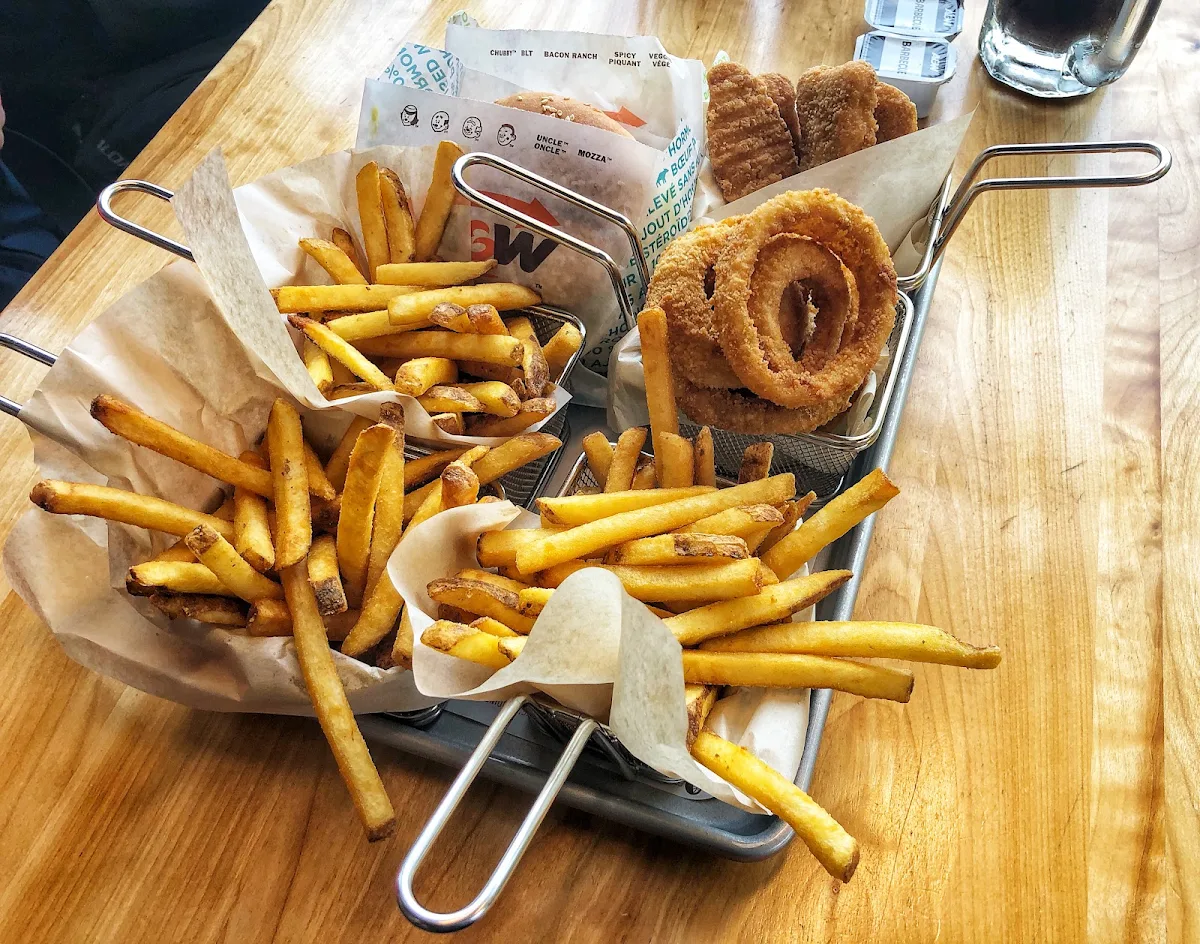 Fries Onion Rings Chicken Burger Chicken Sticks Uncle Burger