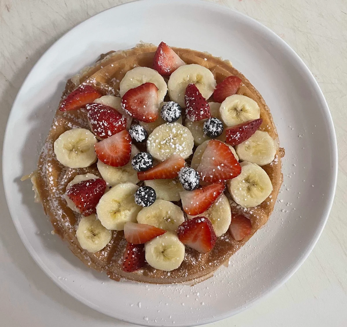 Fresh Fruit Waffle