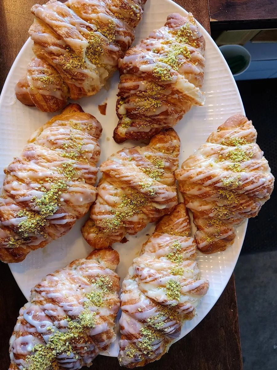 Pistachio Cream Croissants