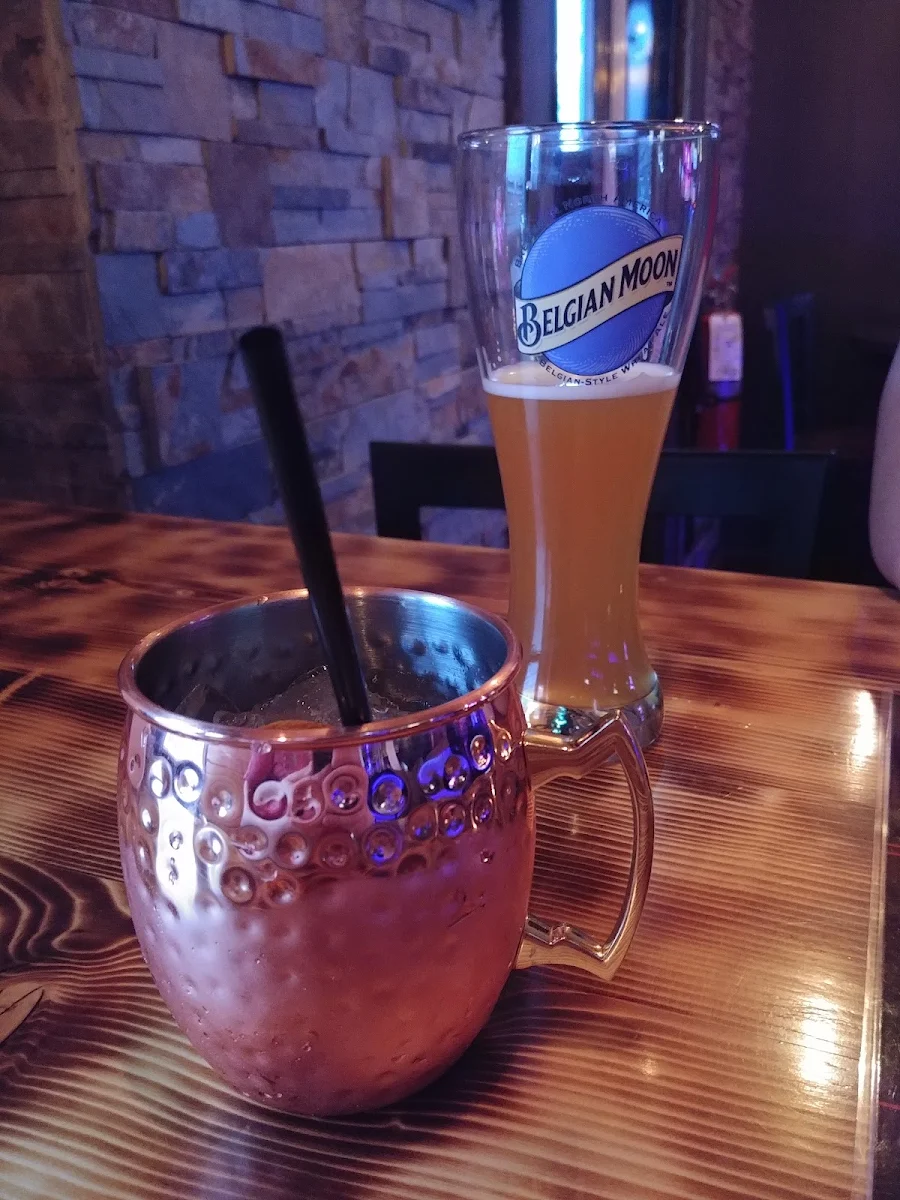 Moscow Mule and Belgian Moon Beer