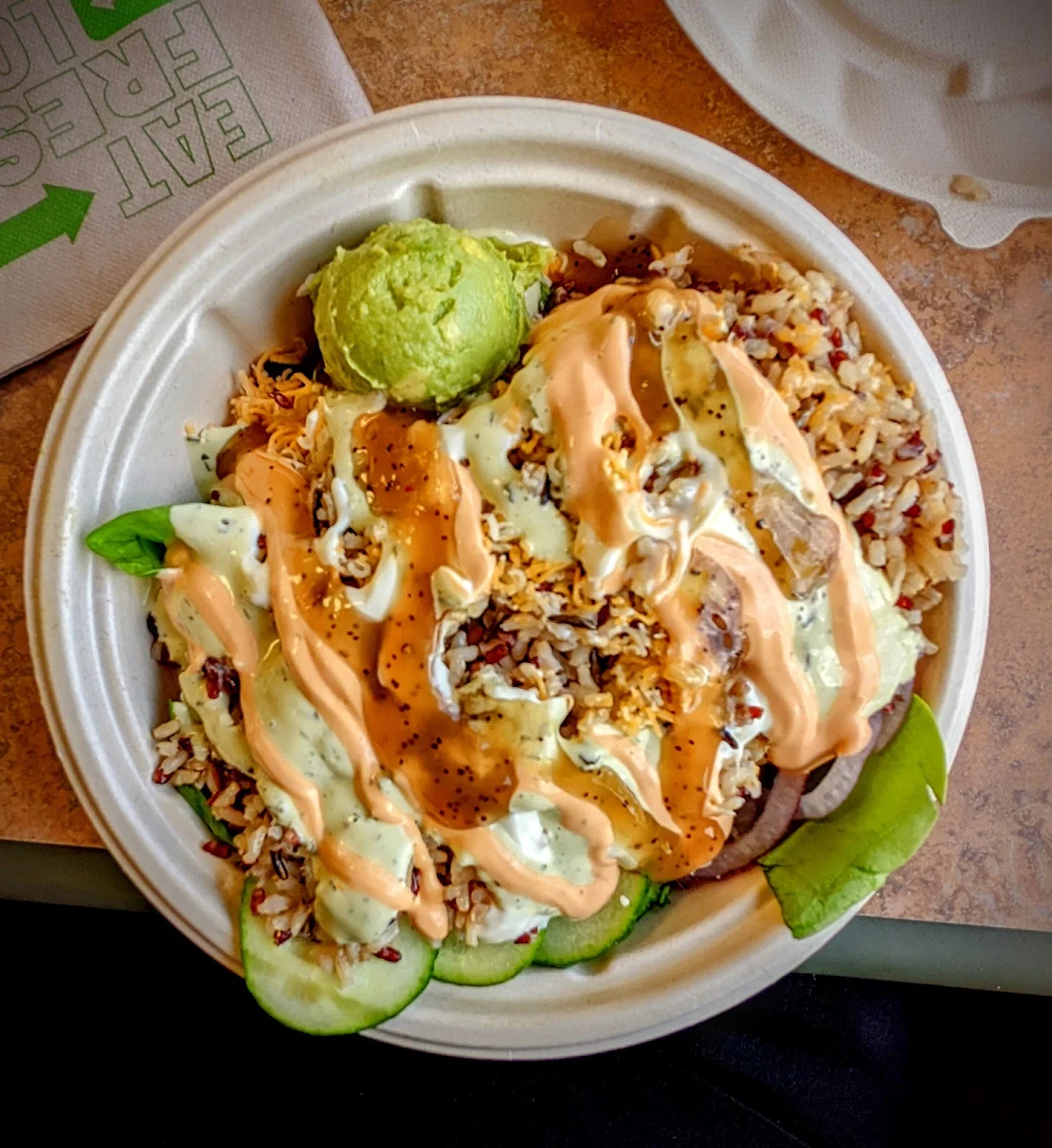 Veg Salad with Brown Rice