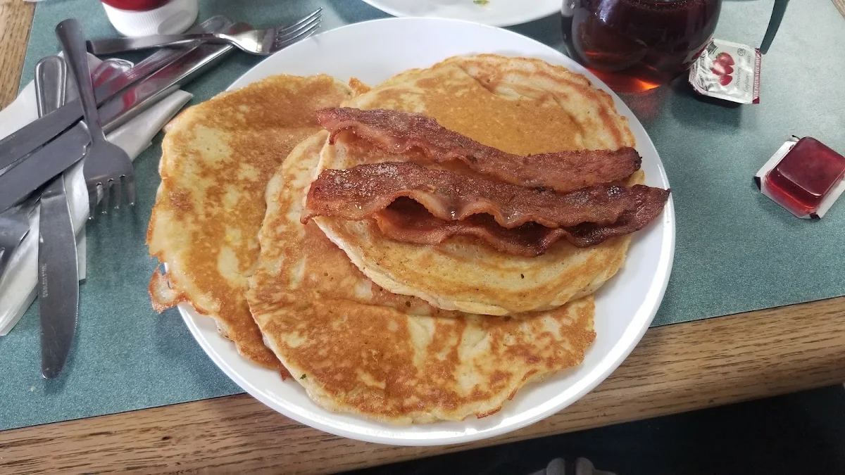 Plain Pancakes with Bacon