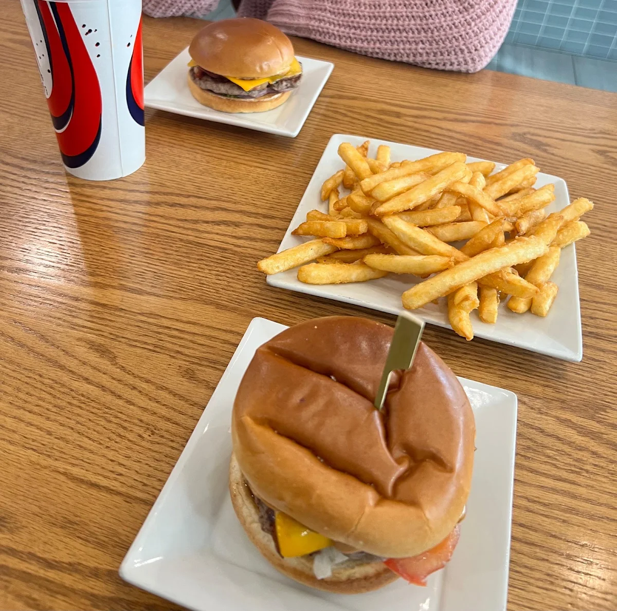Western Burger and Fries