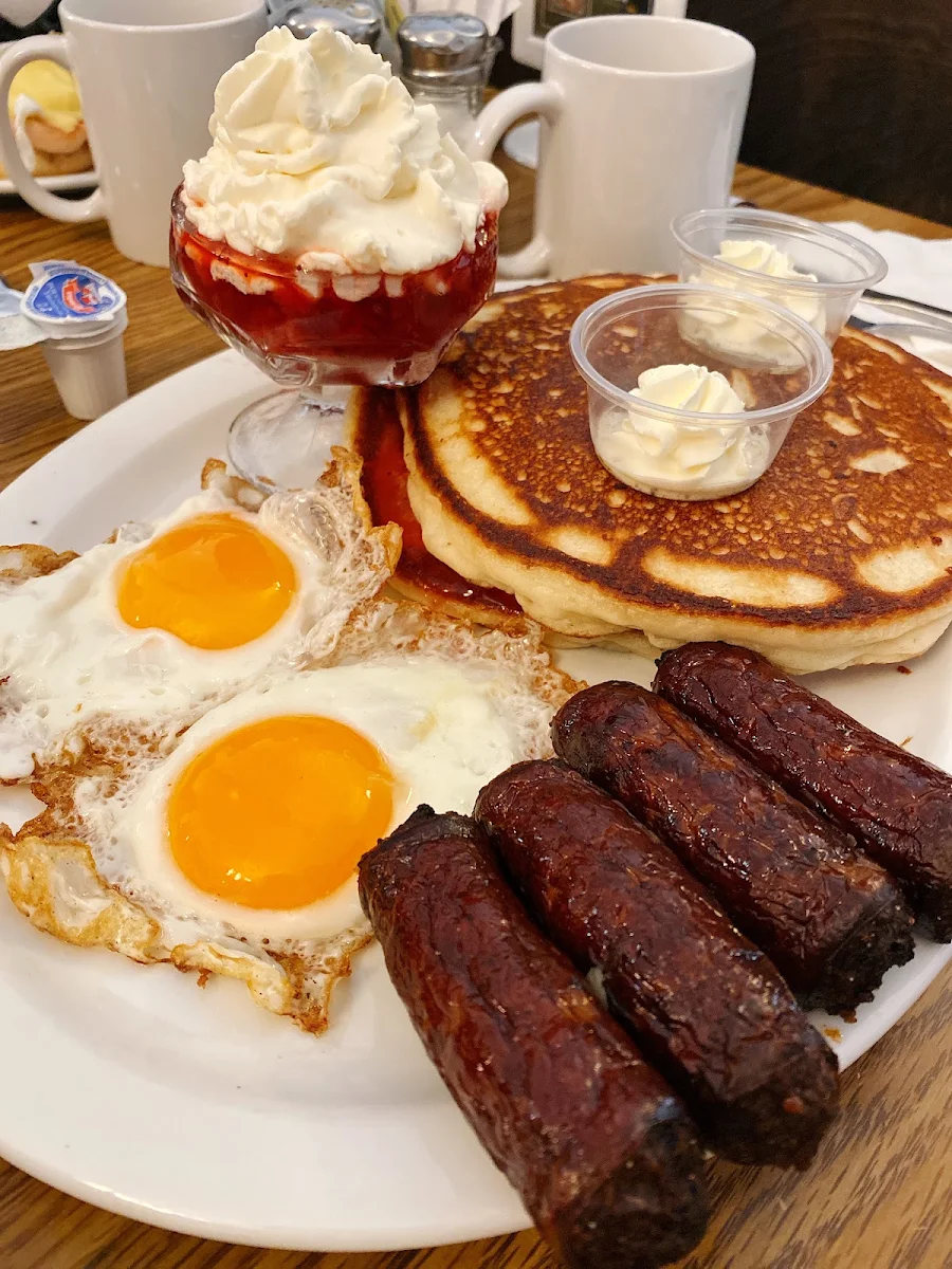 Pancake Combo with Strawberries