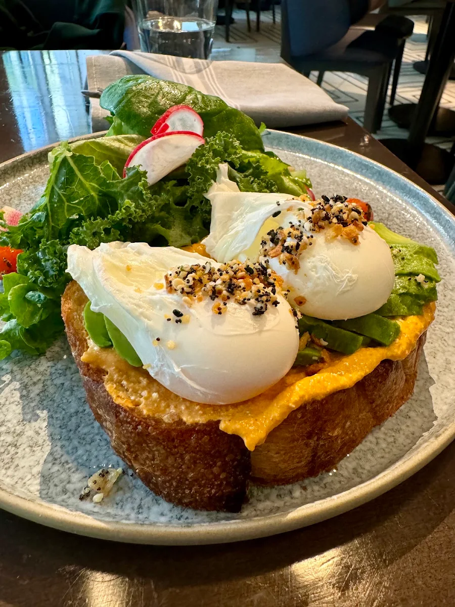 Avocado Toast with 2 Poached Eggs
