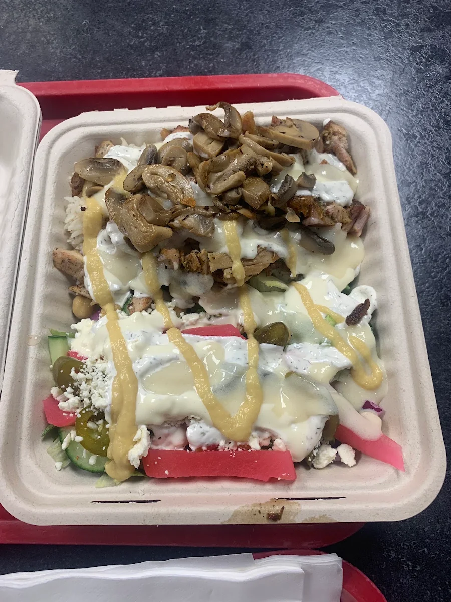 Chicken Rice Shawarma Plate