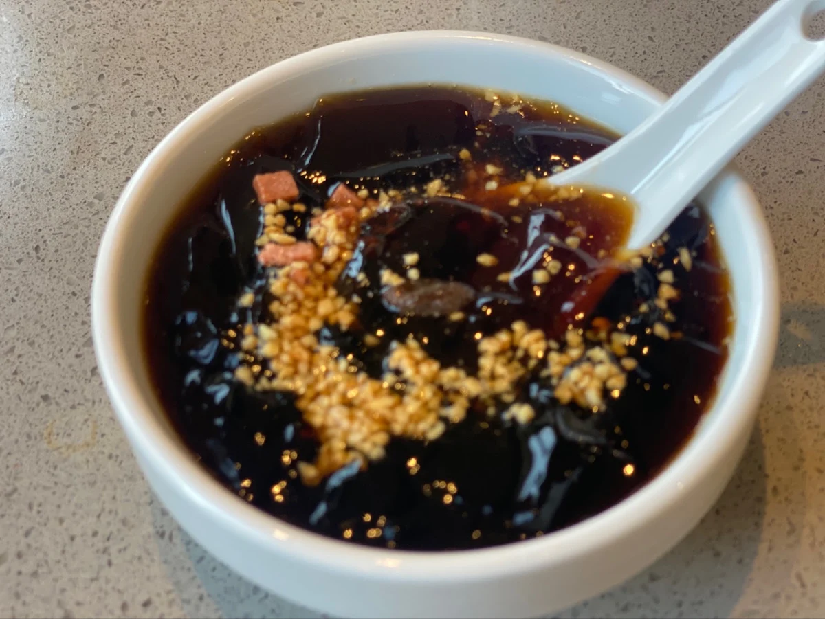 Duck Blood in Chili Sauce
