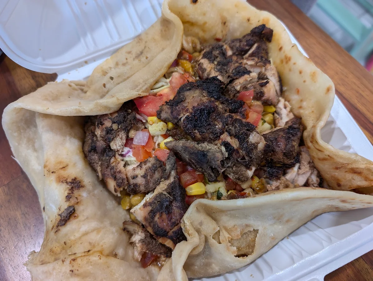 Jerk Chicken Roti