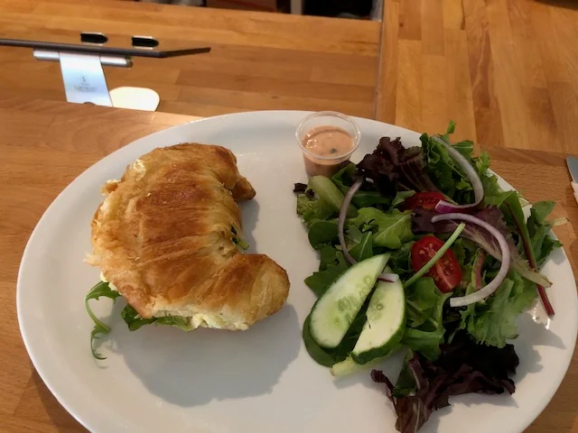 Egg Salad on a Croissant