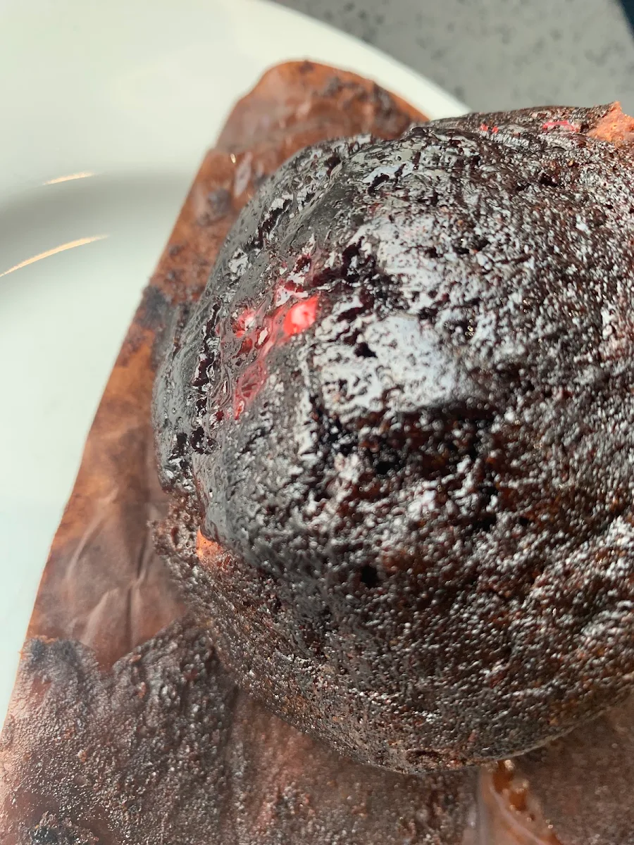 Double Chocolate Candy Cane Muffin