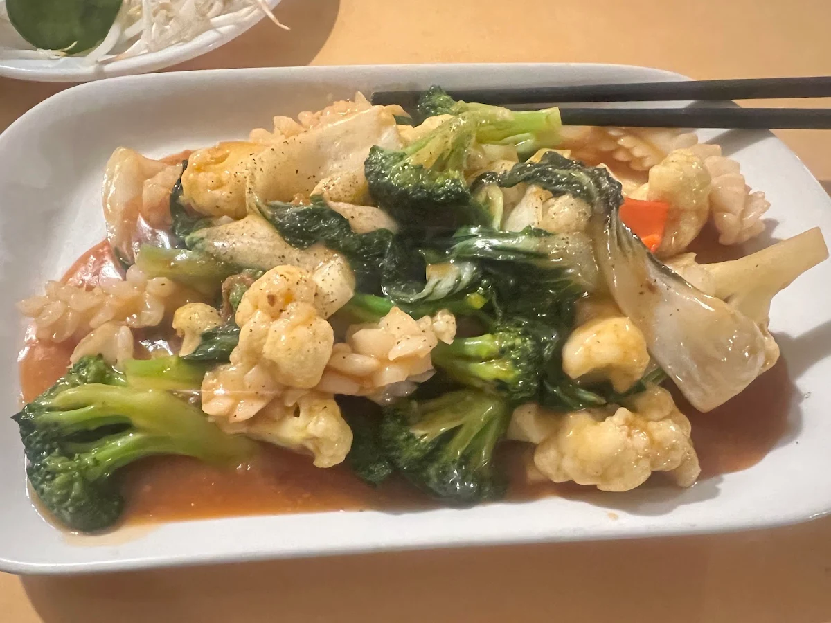 Stir Fried Squid with Mixed Vegetables