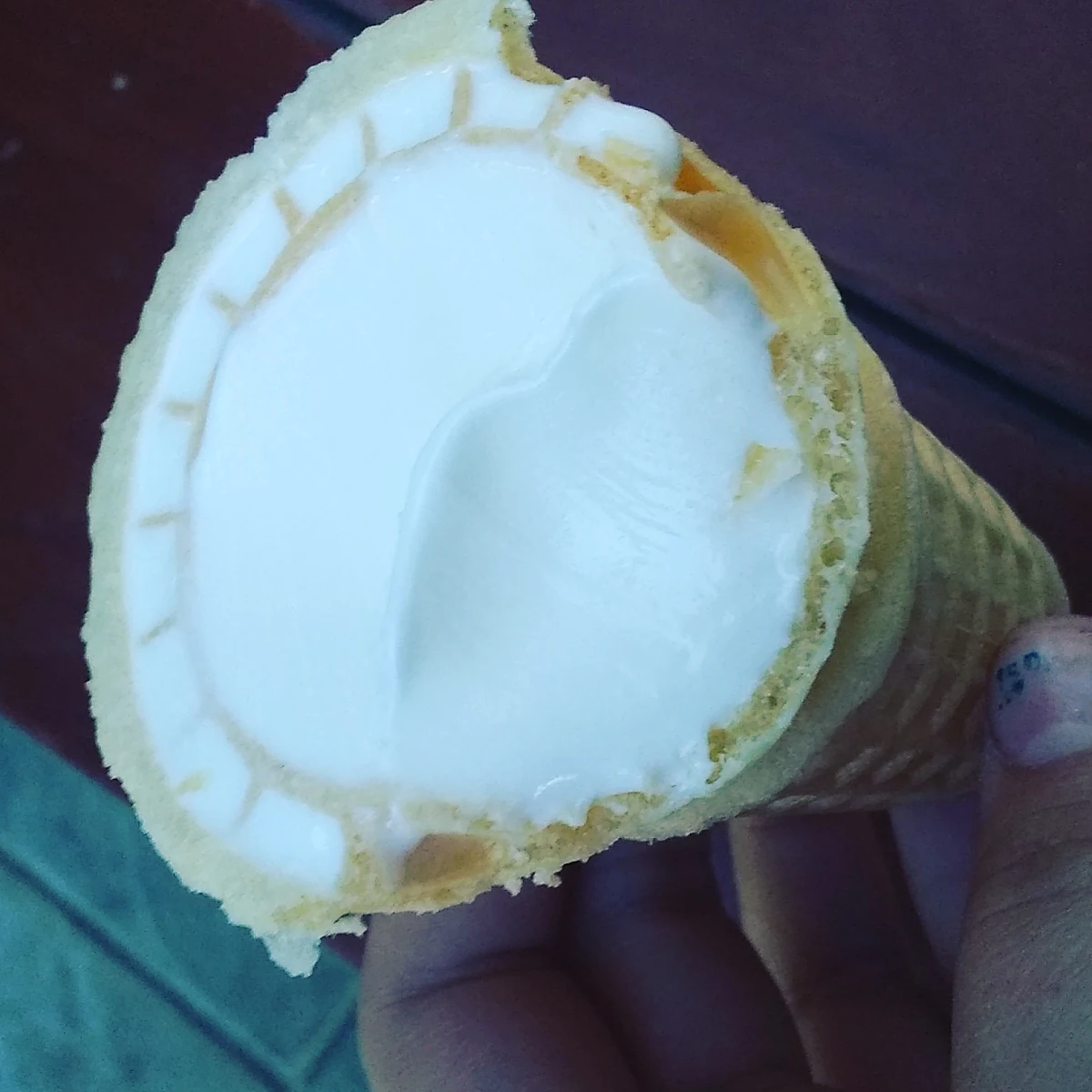 Vanilla Ice Screem Cône