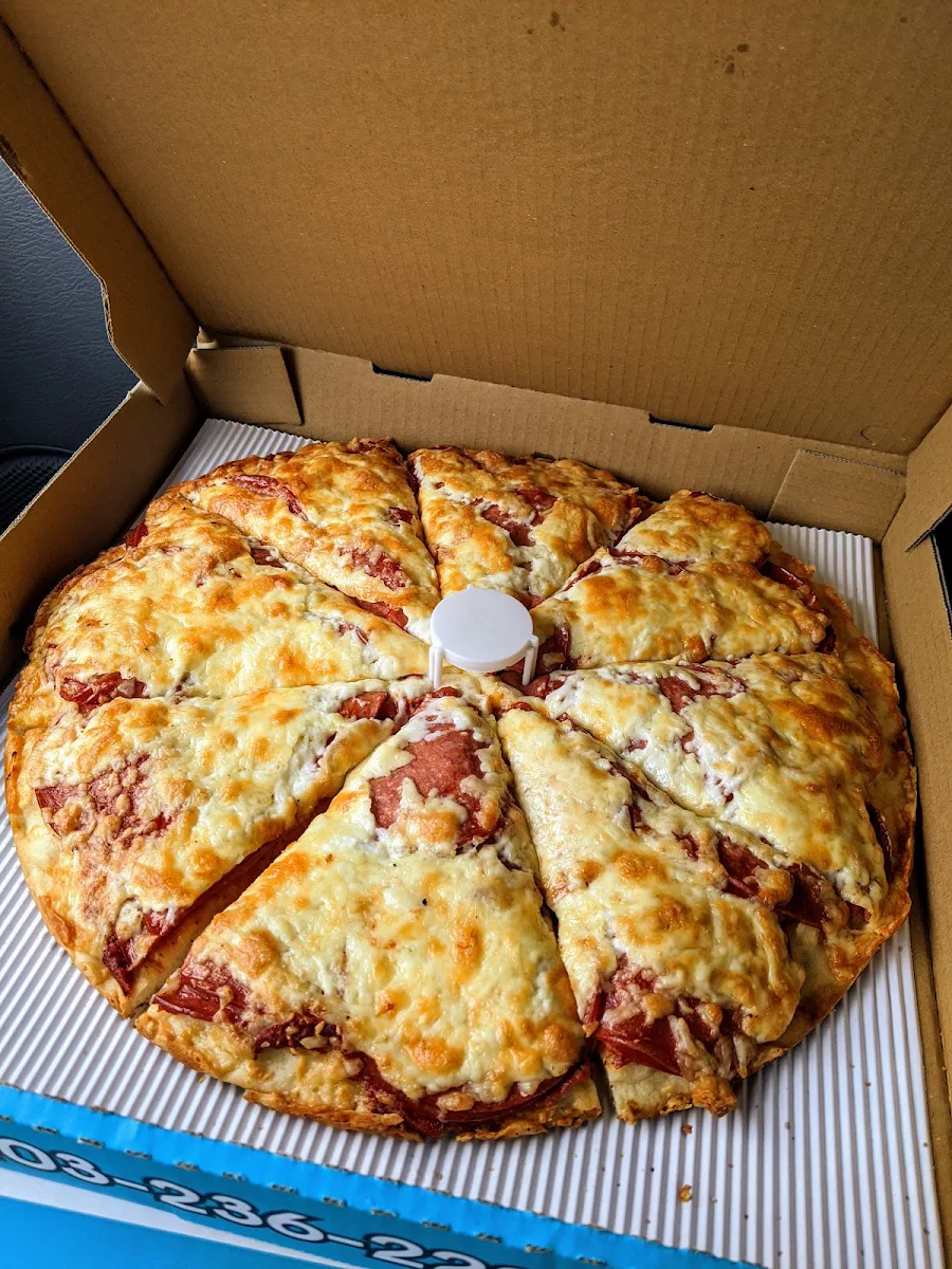 Pepperoni Pizza with Extra Pepperoni and Cheese