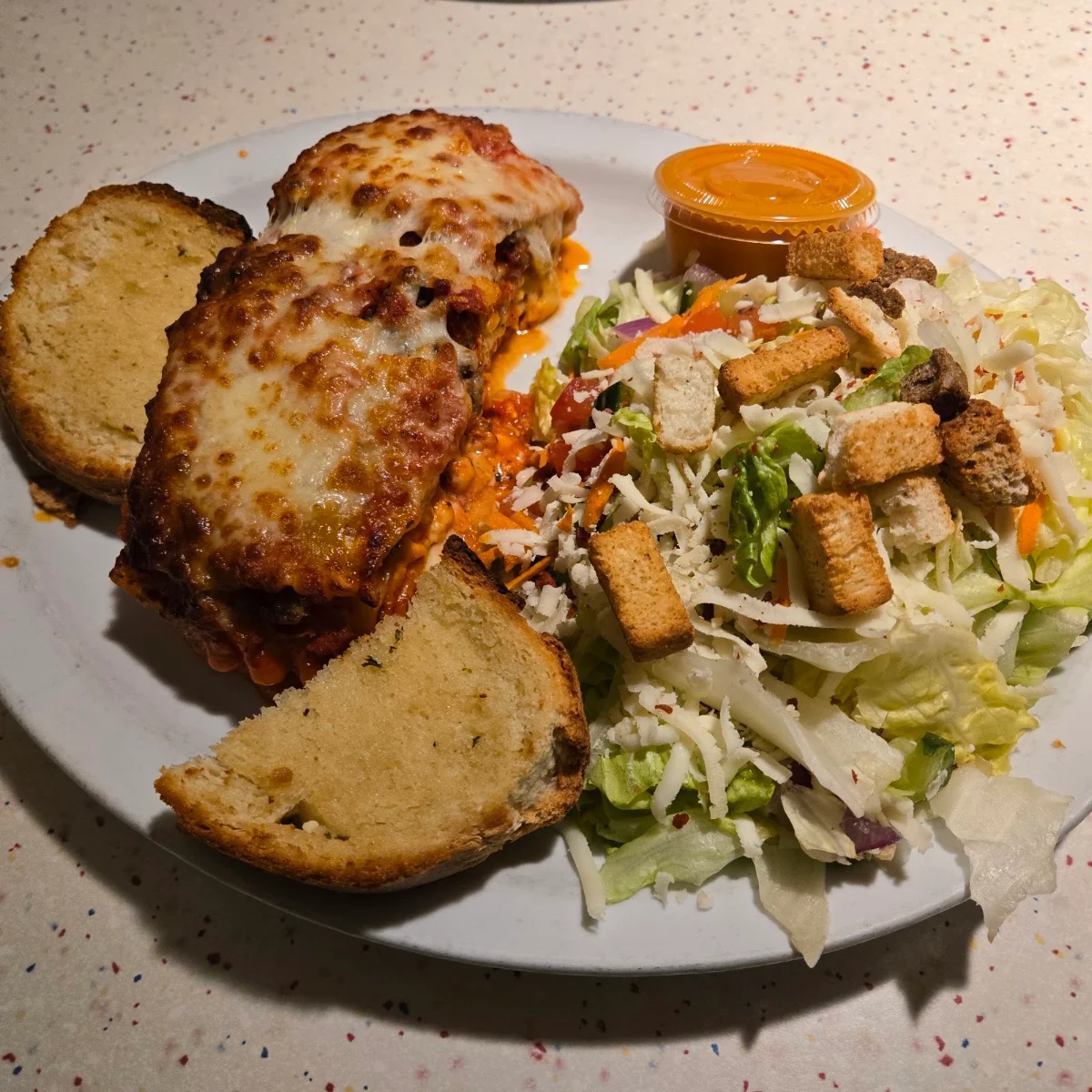 Lasagna with Garden Salad