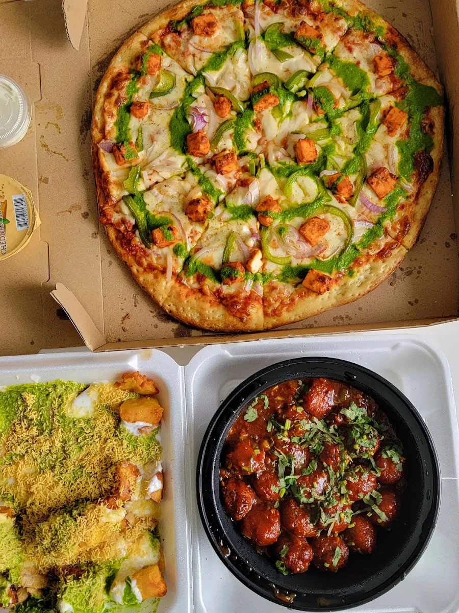 Tandoori Paneer Pizza Veg Manchurian Dry Dhokla Chaat