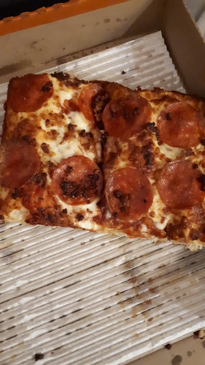 Deep Dish Pepperoni Bacon Pizza