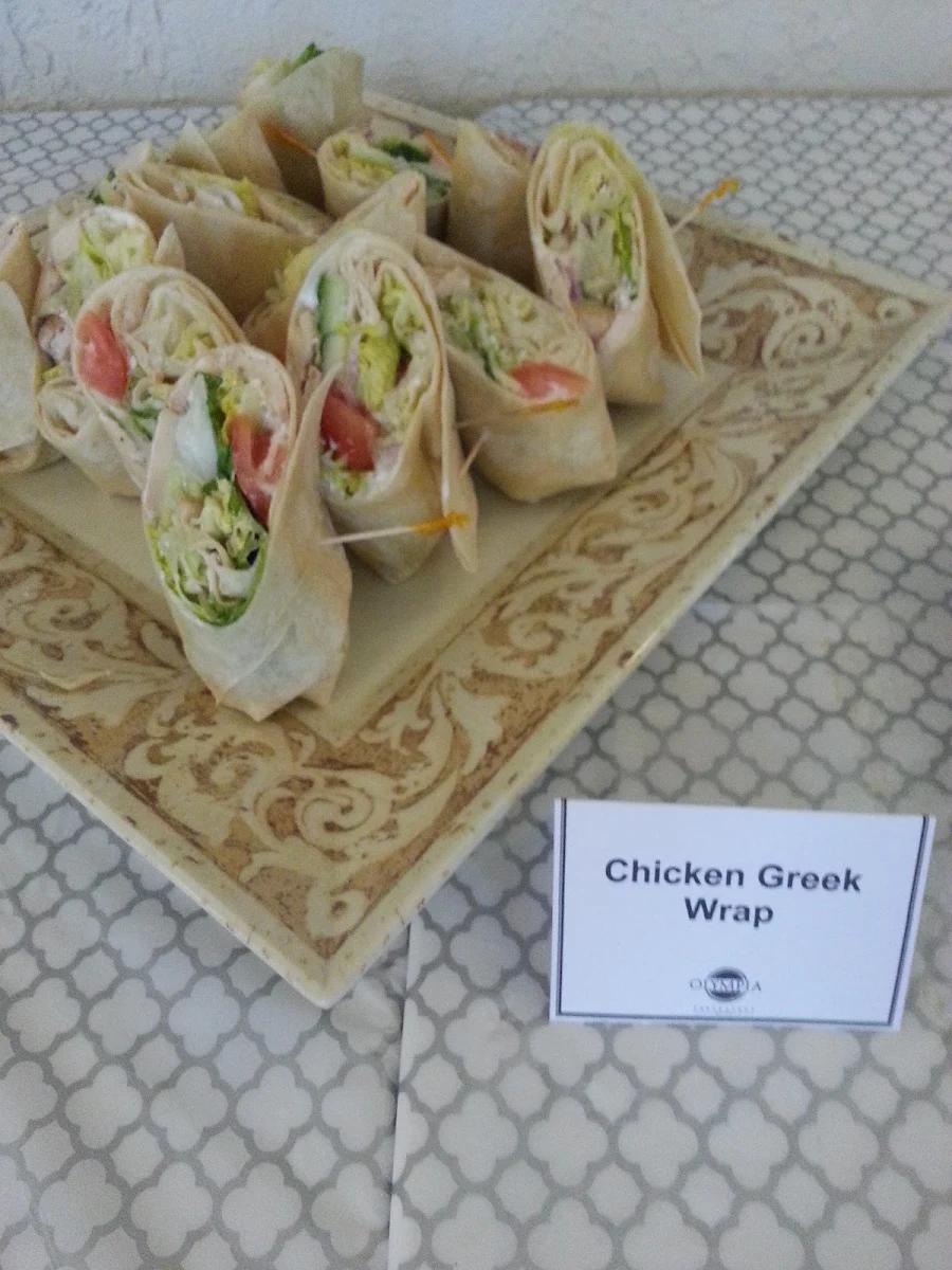Chicken Greek Salad Wraps