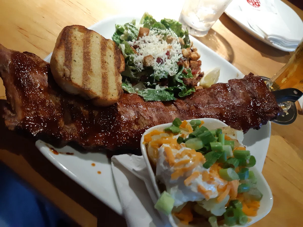 Full Rack Ribs with Ceasar Salad