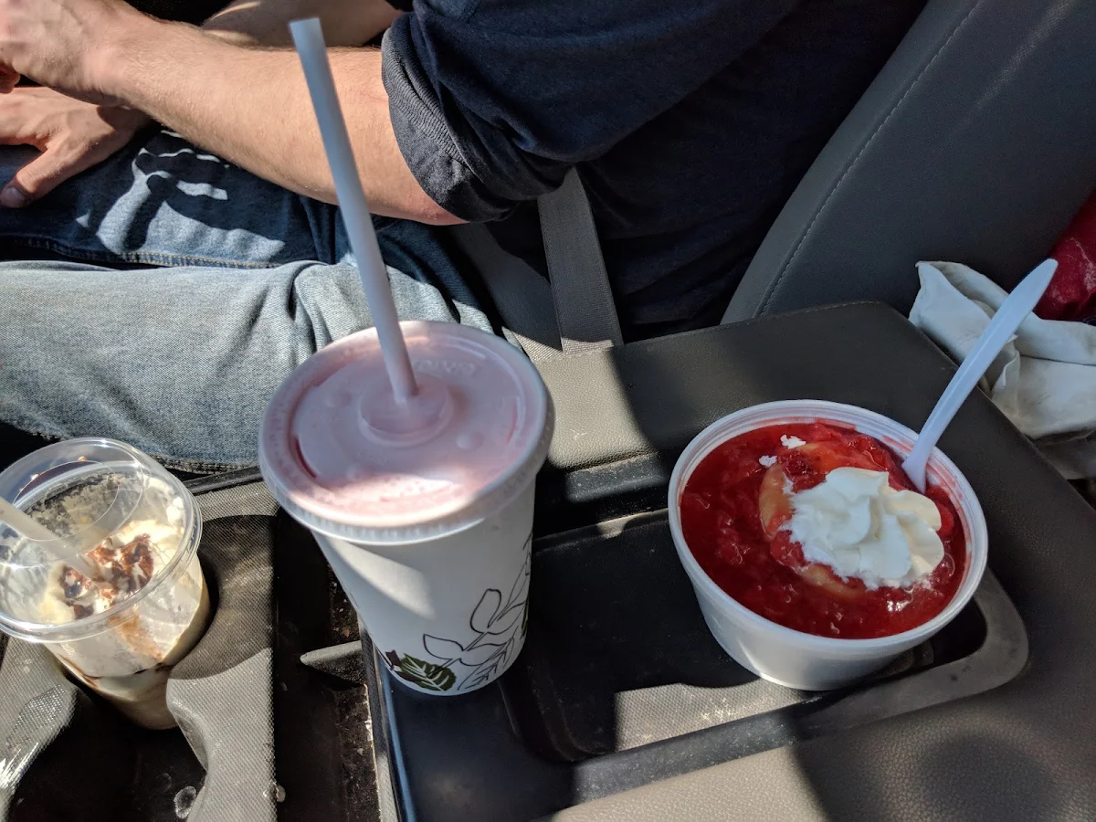 Strawberry Milkshake and Strawberry Shortcake