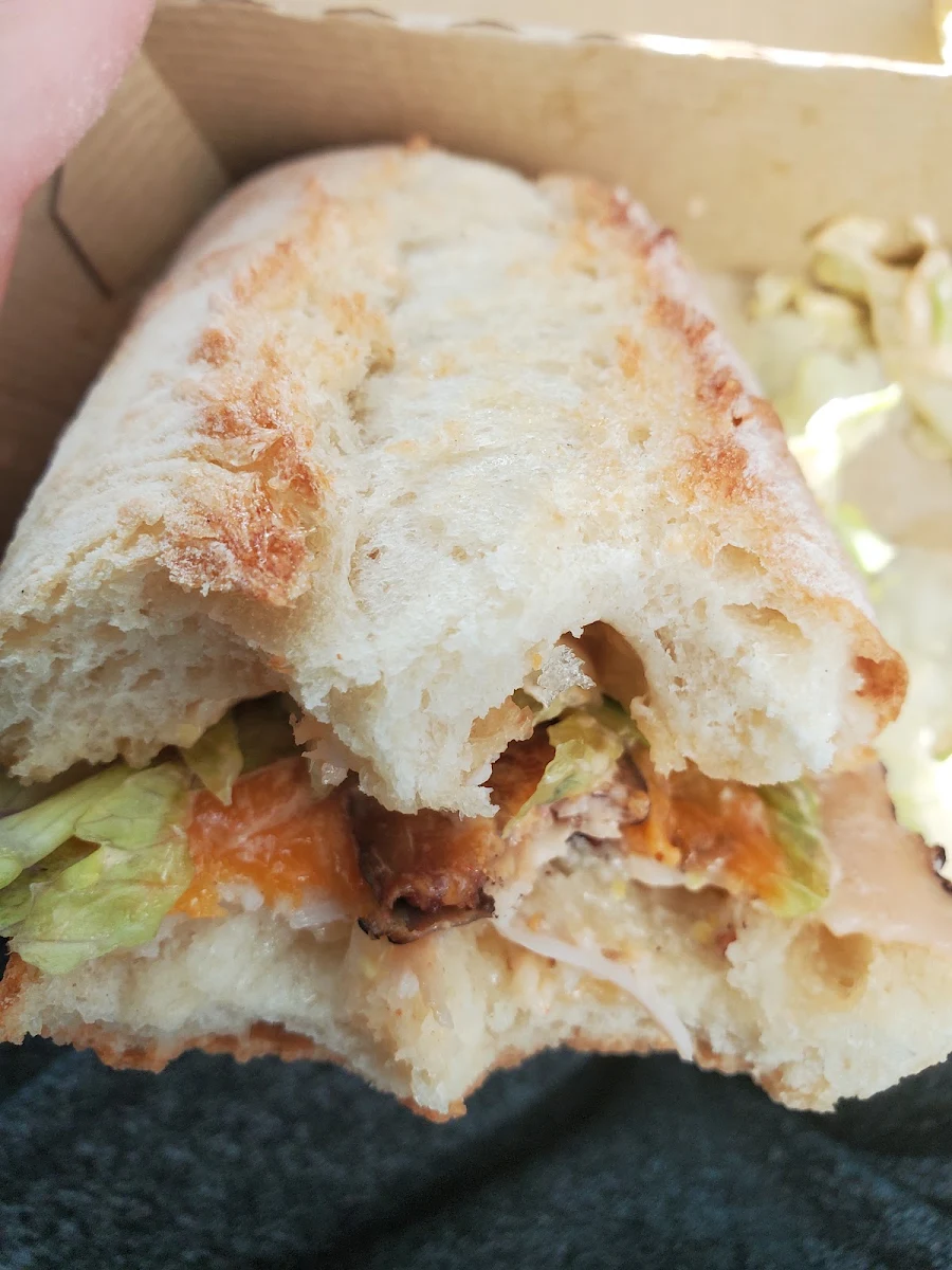 Chicken Banh MI Served on Ciabatta Bread