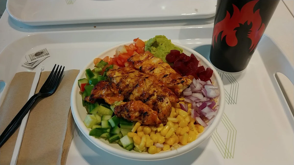 Assiete Riz Poulet Fusion BBQ