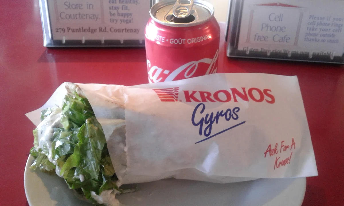 Beef and Lamb with Tzatziki Sauce Lettuce Tomatoes and Onions