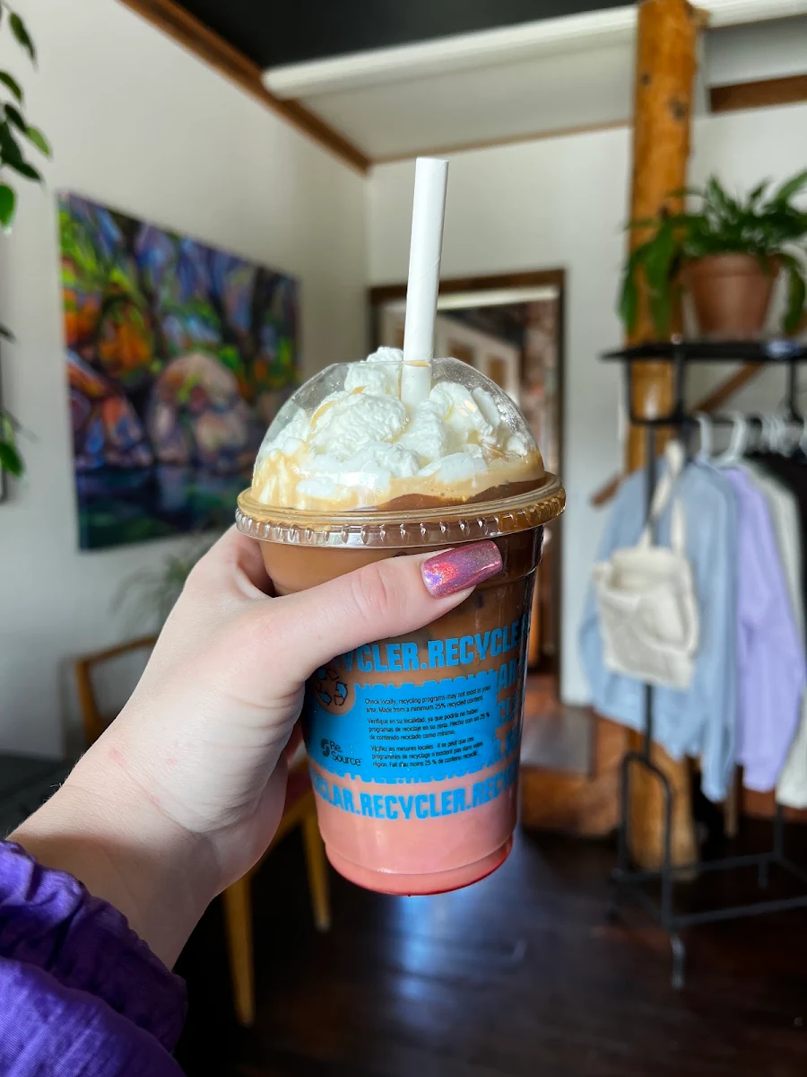 Iced Raspberry Mocha, The Ground Gallery and Coffee House