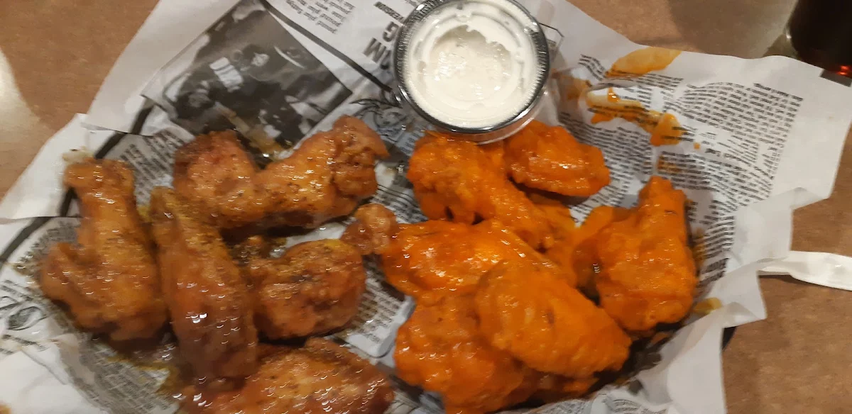 Electric Honey Wings and Frank's Hot Sauce Wings